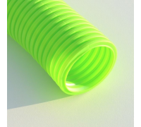 Полужесткий антибактериальный и антистатический воздуховод EcoLuxe Eco/Ex D90 зеленого цвета